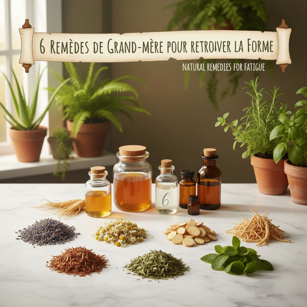 Remèdes naturels pour Fatigue : 6 remèdes de grand-mère pour retrouver la forme