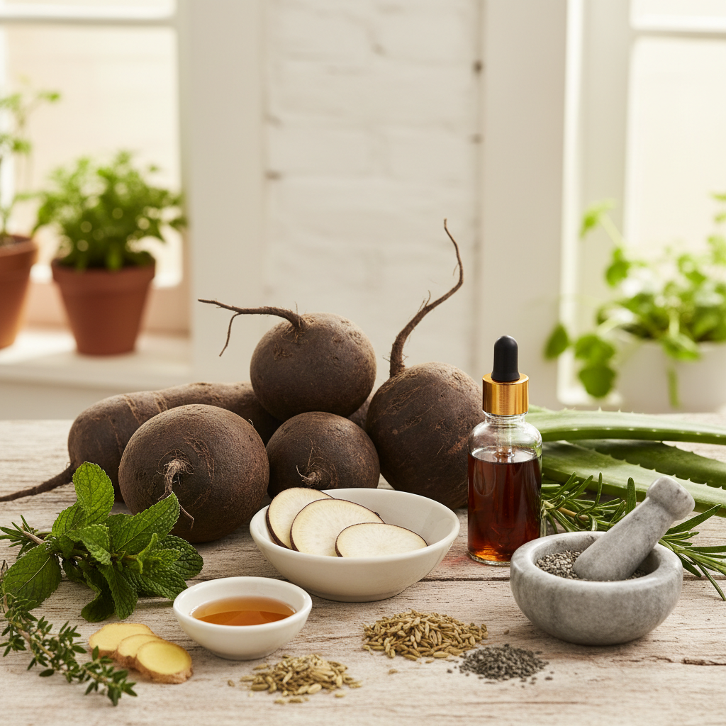 Remèdes naturels pour Radis noir : 5 remèdes de grand-mère pour la digestion