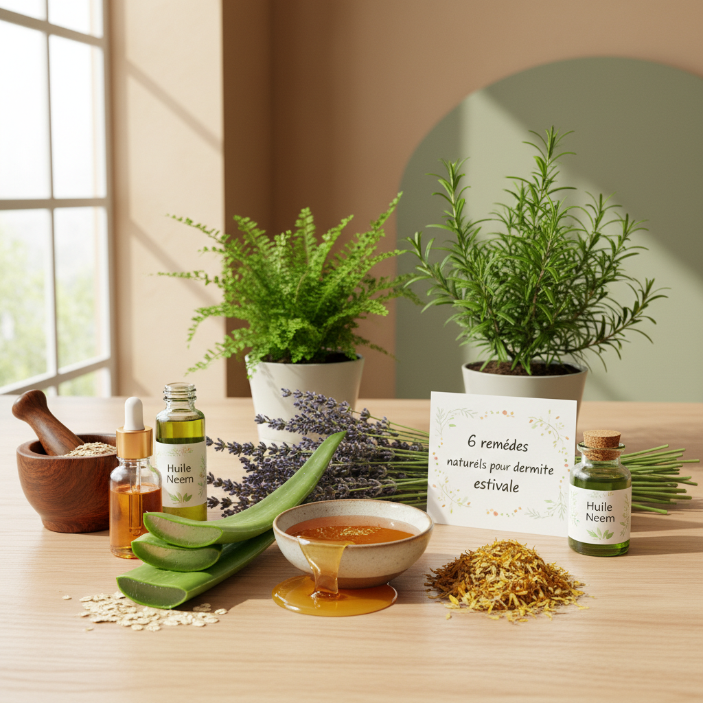 6 remèdes naturels pour la dermite estivale
